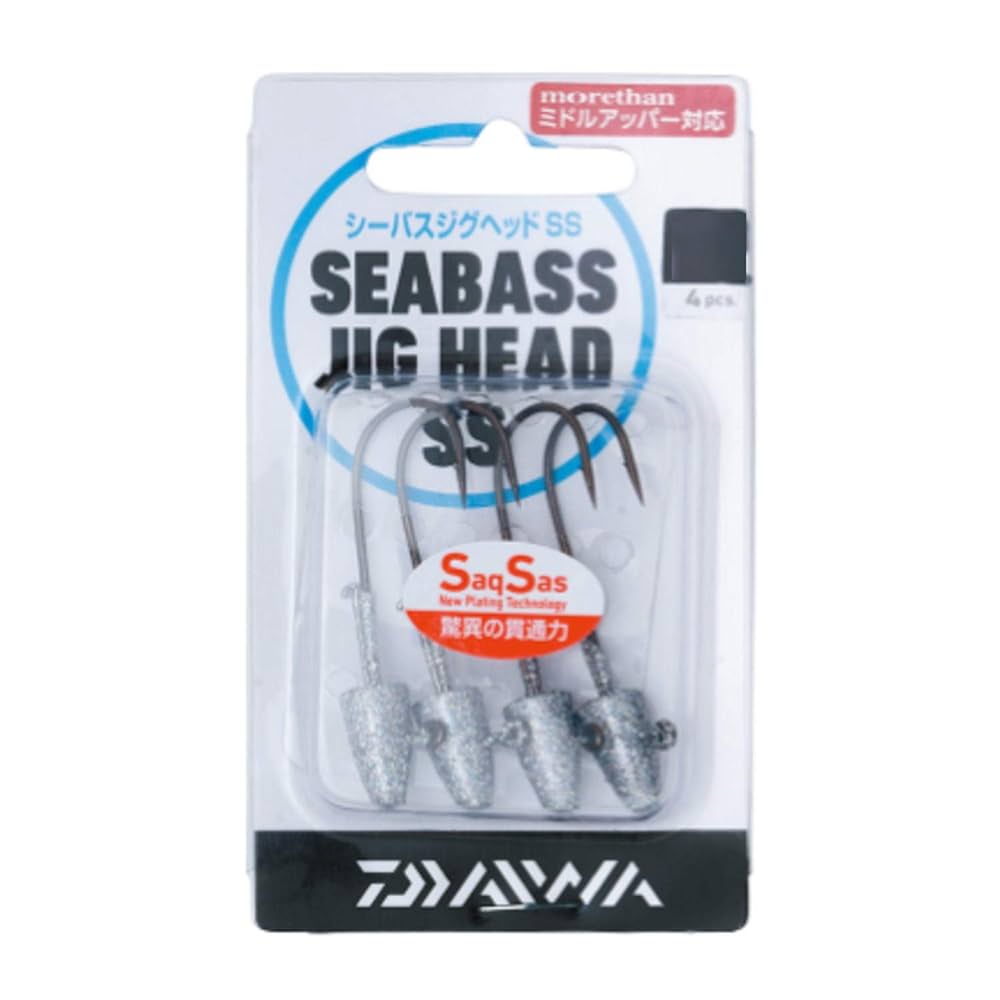 ダイワ　ワーム　ミドルアッパーセット　ジグヘッド多数つき ルアーアクション】シーバスジグヘッドSS_SS＋E(アシストアイ